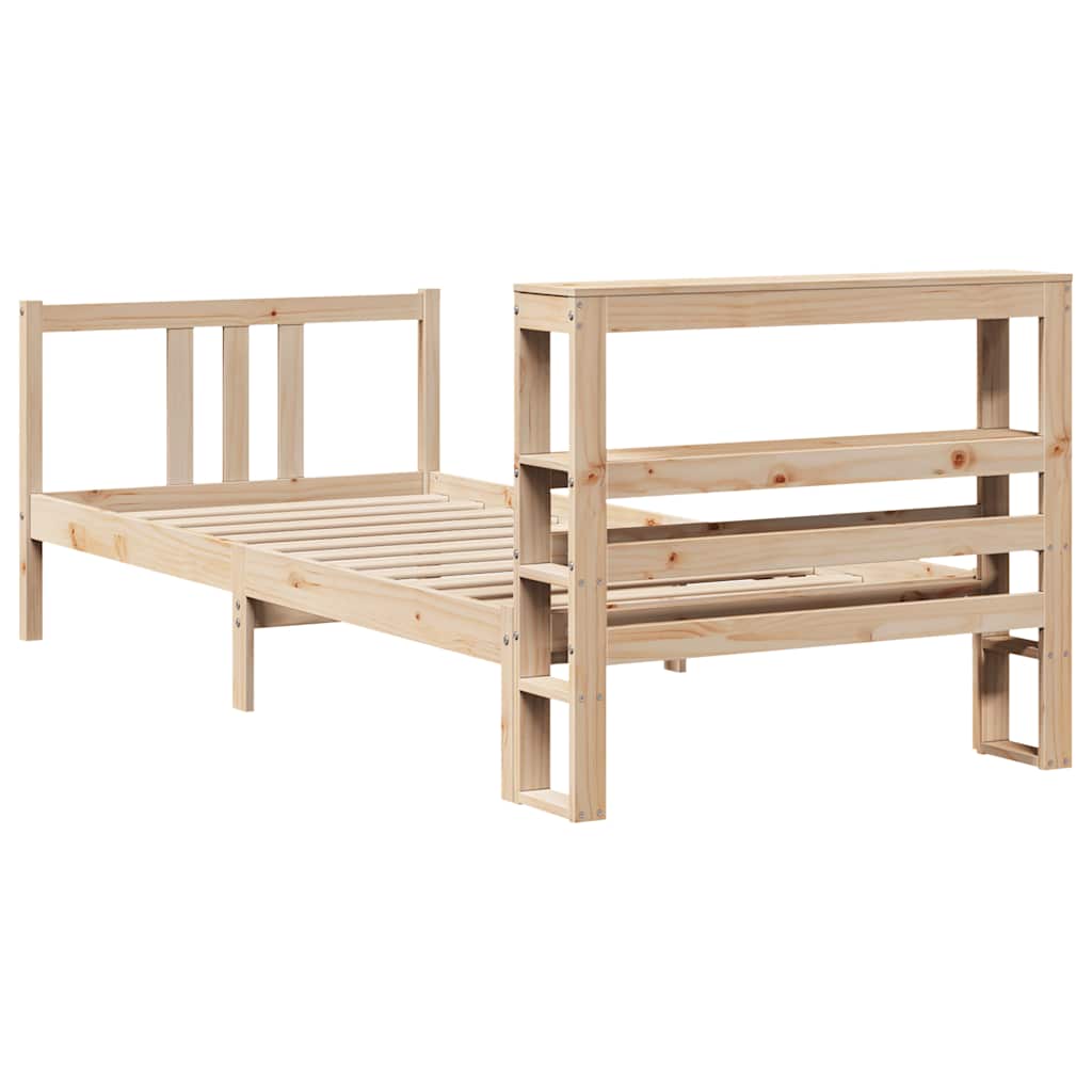 Bed Frame with Headboard without Mattress 90x190 cm Single