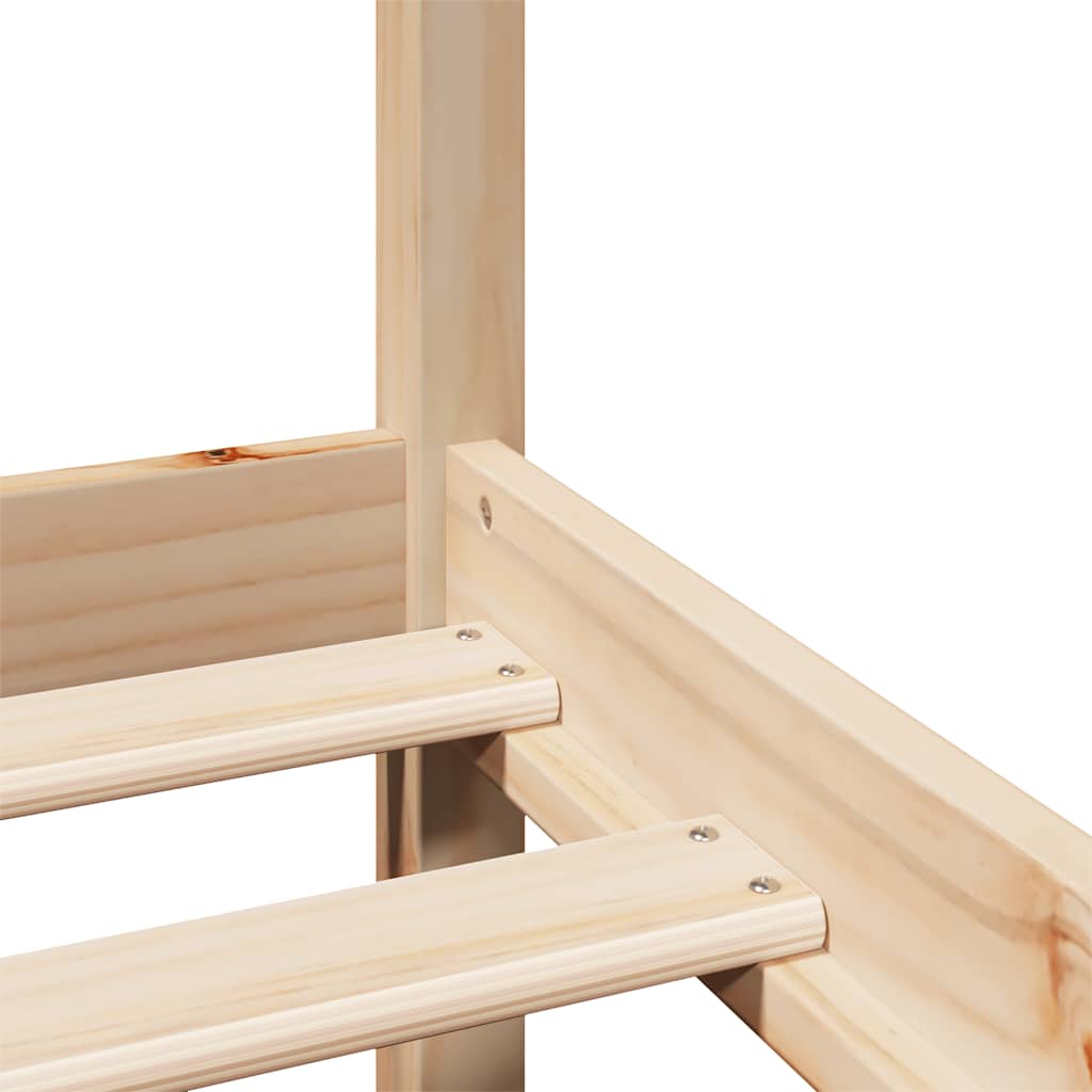 Bed Frame with Headboard without Mattress 200x200 cm