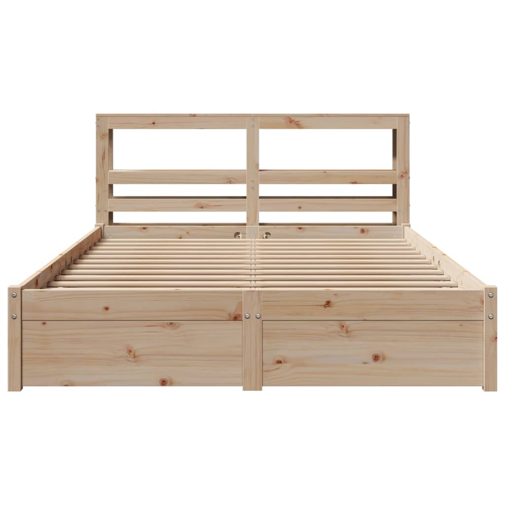Bed Frame with Headboard without Mattress 120x200 cm
