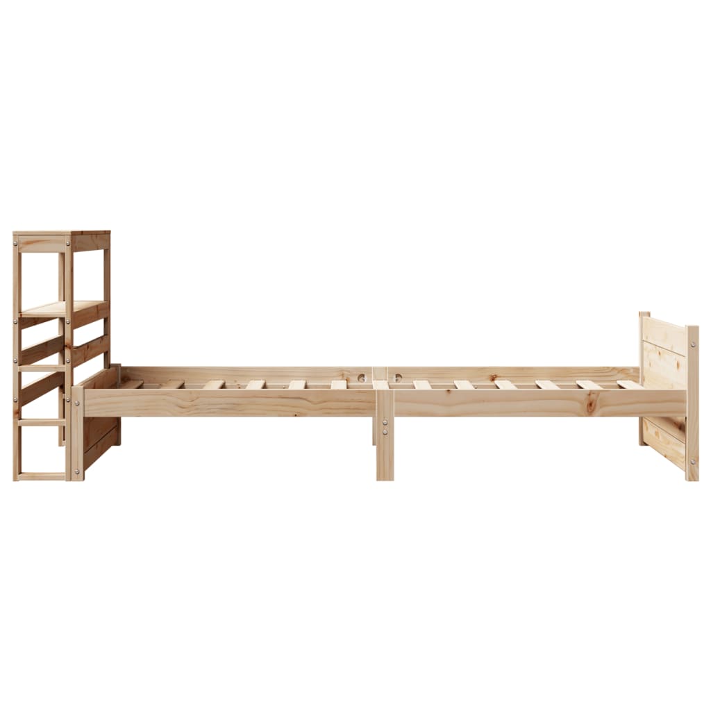 Bed Frame with Headboard without Mattress 90x190 cm Single