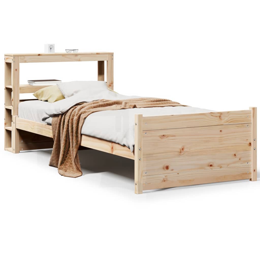 Bed Frame with Headboard without Mattress 100x200 cm
