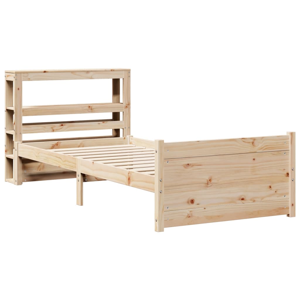 Bed Frame with Headboard without Mattress 100x200 cm