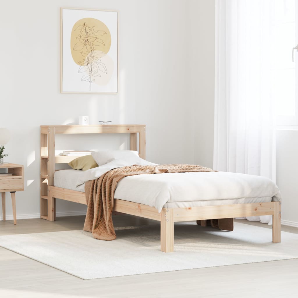 Bed Frame with Headboard without Mattress 100x200 cm