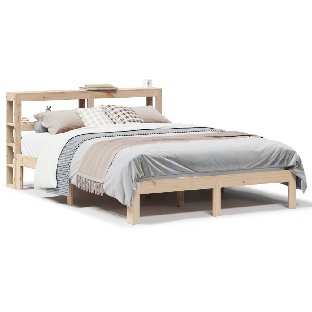 Bed Frame with Headboard without Mattress 140x200 cm
