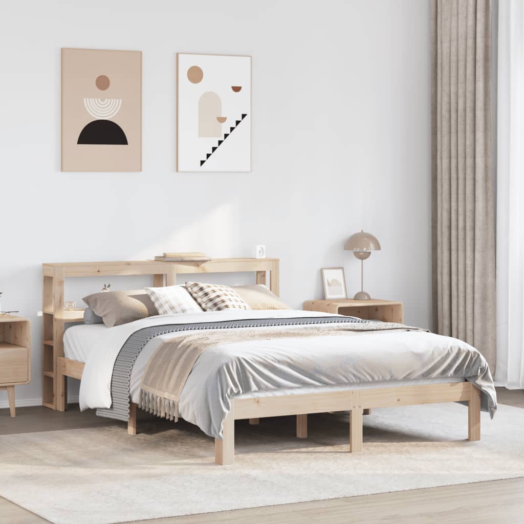 Bed Frame with Headboard without Mattress 140x200 cm