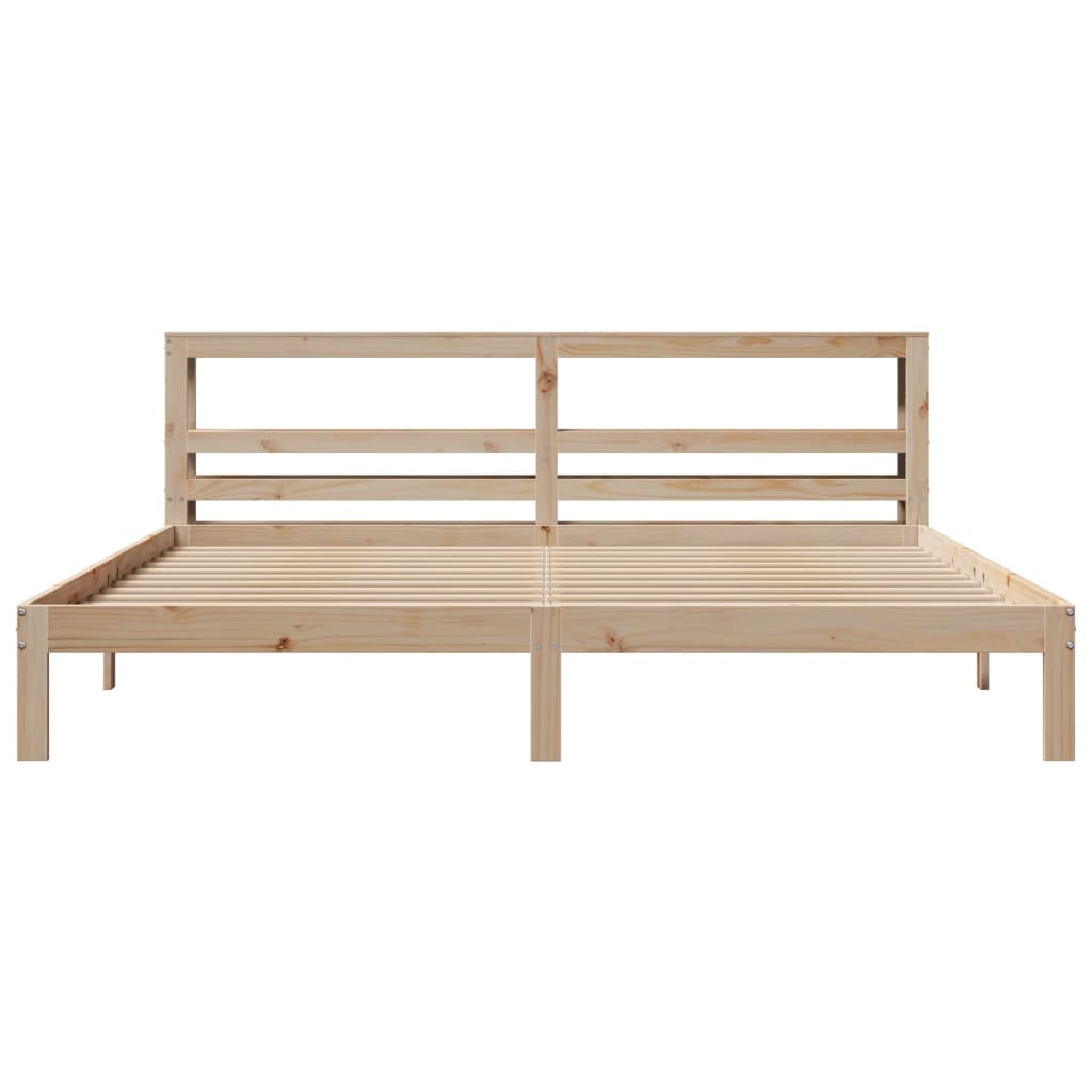 Bed Frame with Headboard without Mattress 180x200 cm Super King