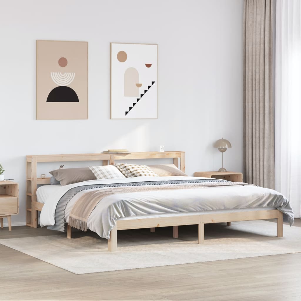 Bed Frame with Headboard without Mattress 180x200 cm Super King