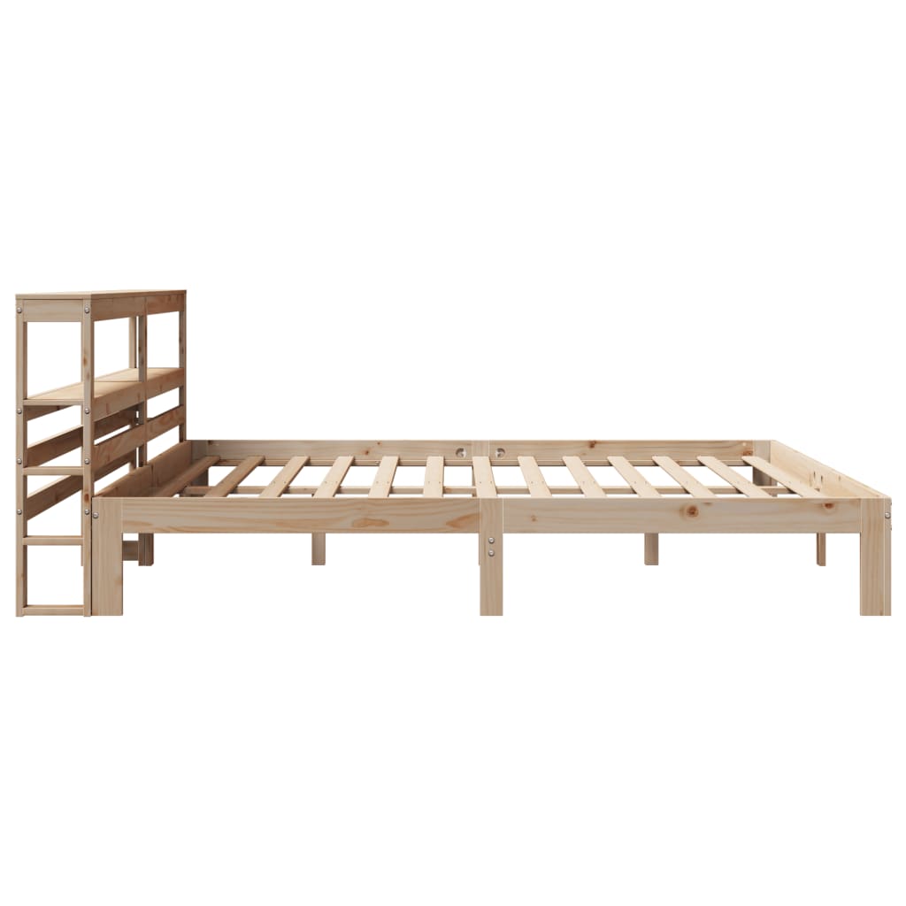 Bed Frame with Headboard without Mattress 200x200 cm