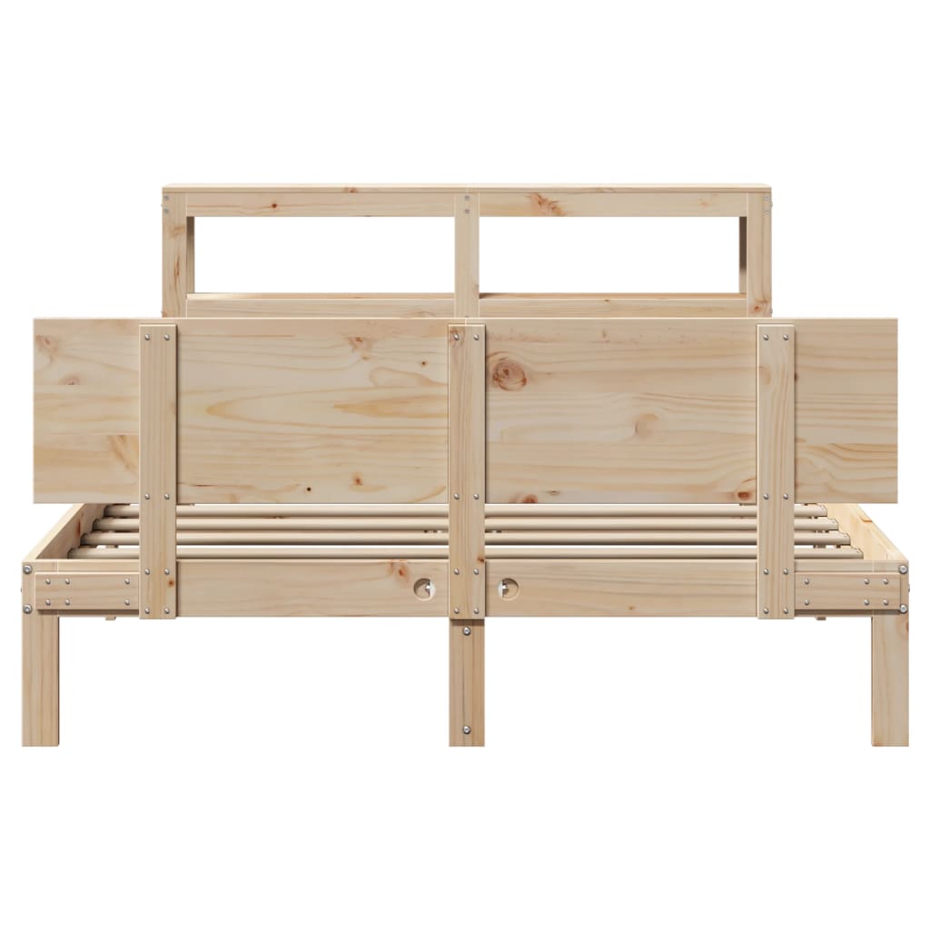 Bed Frame with Headboard without Mattress 140x200 cm