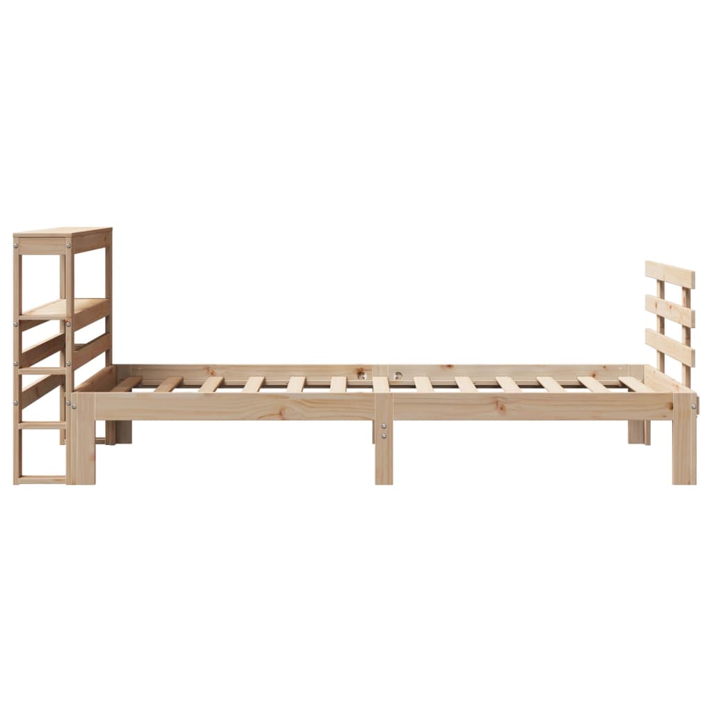 Bed Frame with Headboard without Mattress 75x190 cm Small Single