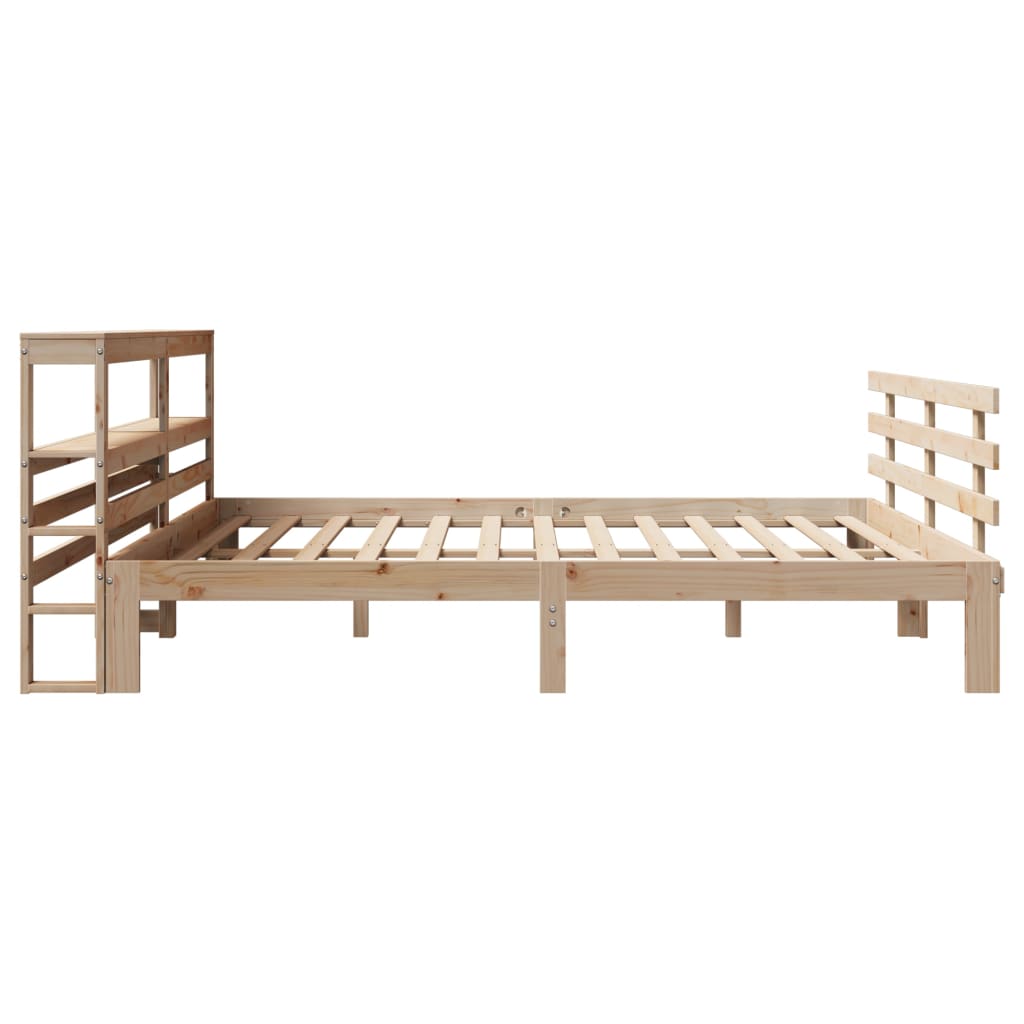Bed Frame with Headboard without Mattress 200x200 cm