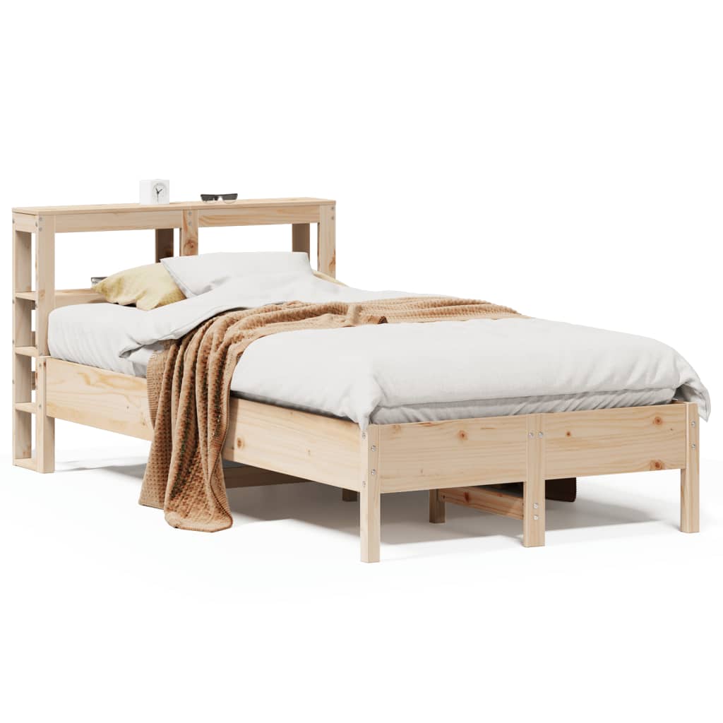 Bed Frame without Mattress 120x200 cm Solid Wood Pine