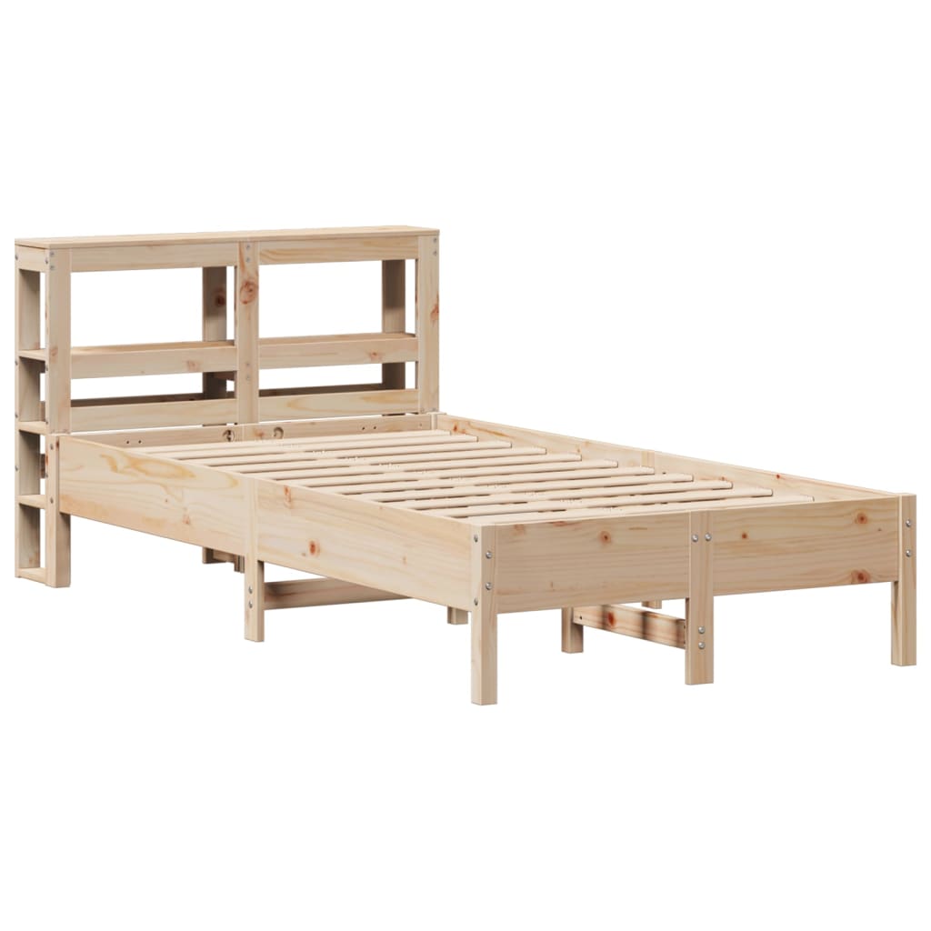 Bed Frame without Mattress 90x200 cm Solid Wood Pine