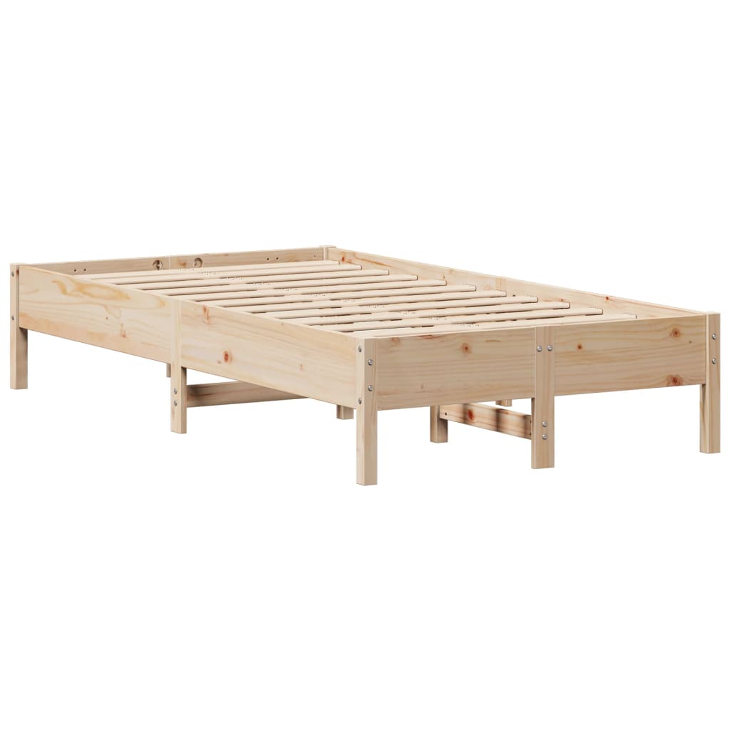 Bed Frame without Mattress 75x190 cm Small Single Solid Wood Pine