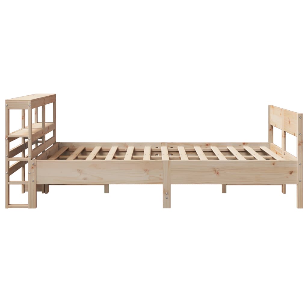 Bed Frame without Mattress 120x200 cm Solid Wood Pine