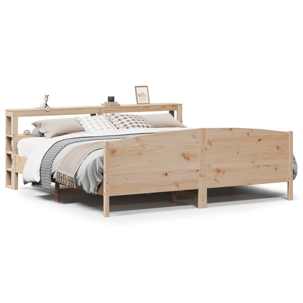 Bed Frame without Mattress 180x200 cm Super King Solid Wood Pine