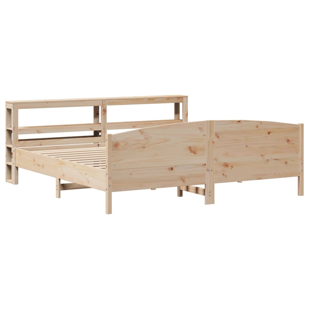 Bed Frame without Mattress 180x200 cm Super King Solid Wood Pine