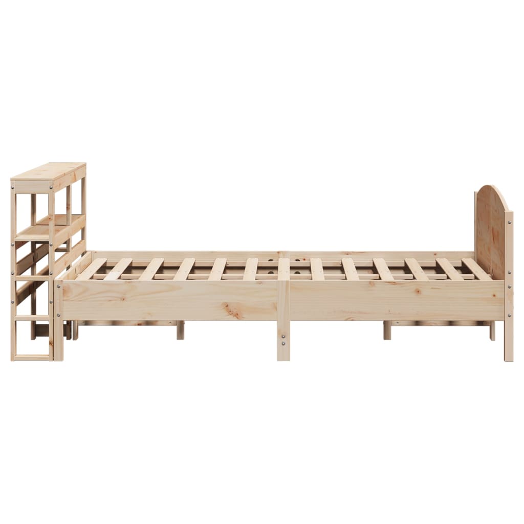 Bed Frame without Mattress 160x200 cm Solid Wood Pine