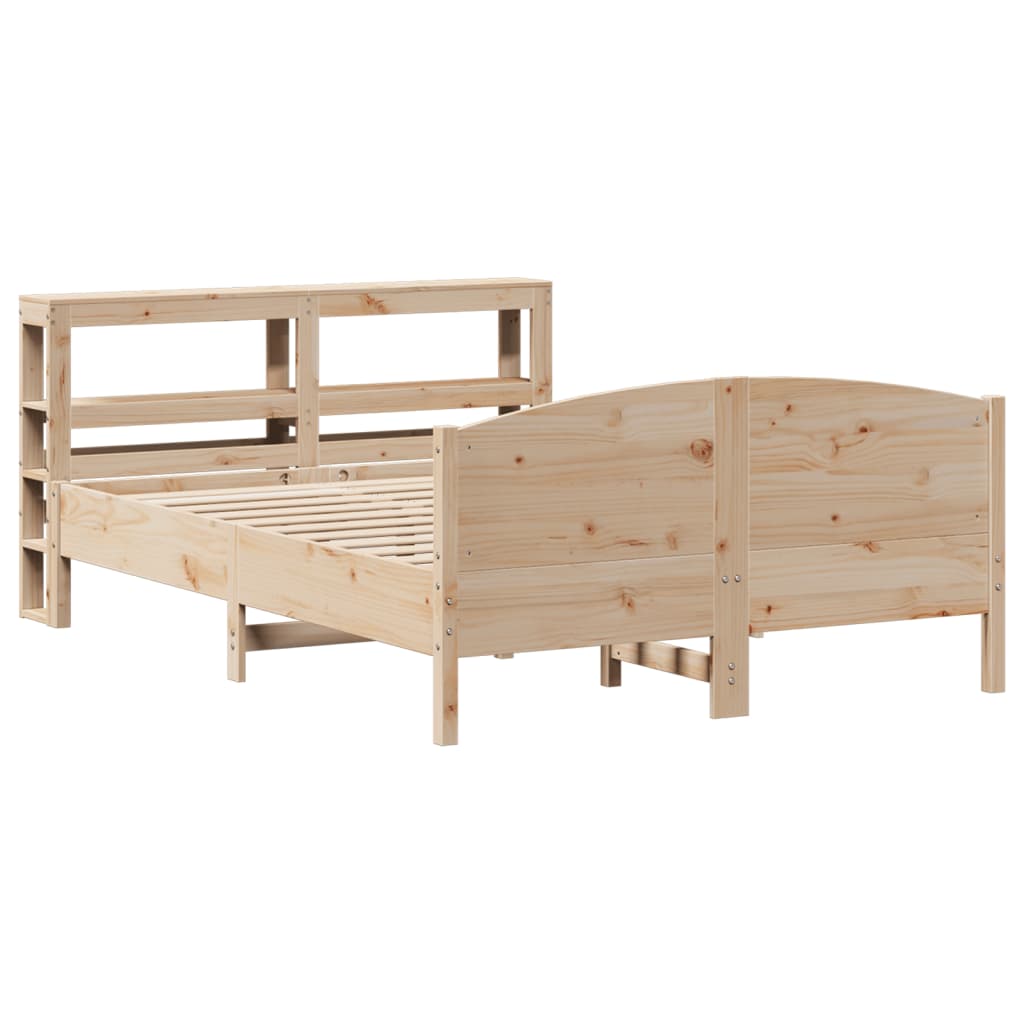 Bed Frame without Mattress 120x200 cm Solid Wood Pine