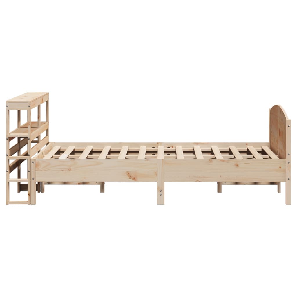 Bed Frame without Mattress 120x200 cm Solid Wood Pine
