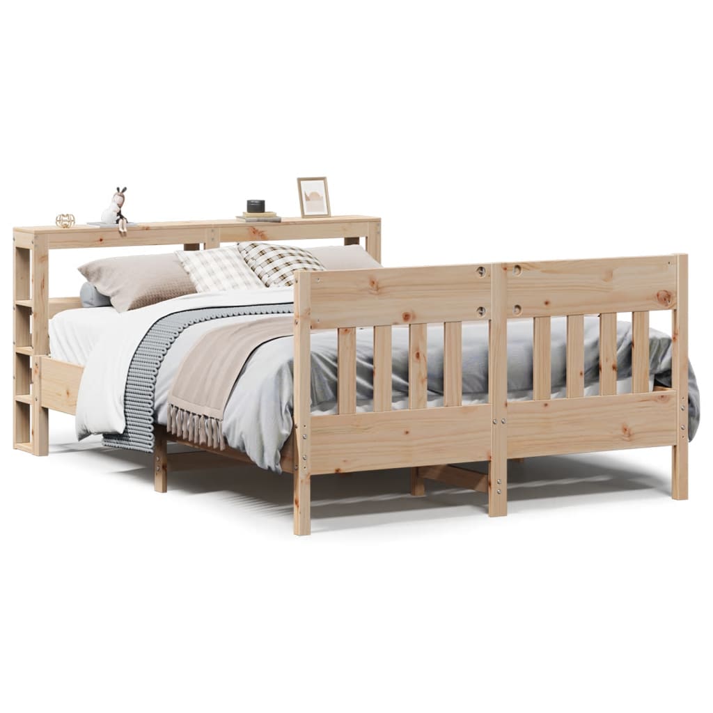 Bed Frame without Mattress 160x200 cm Solid Wood Pine