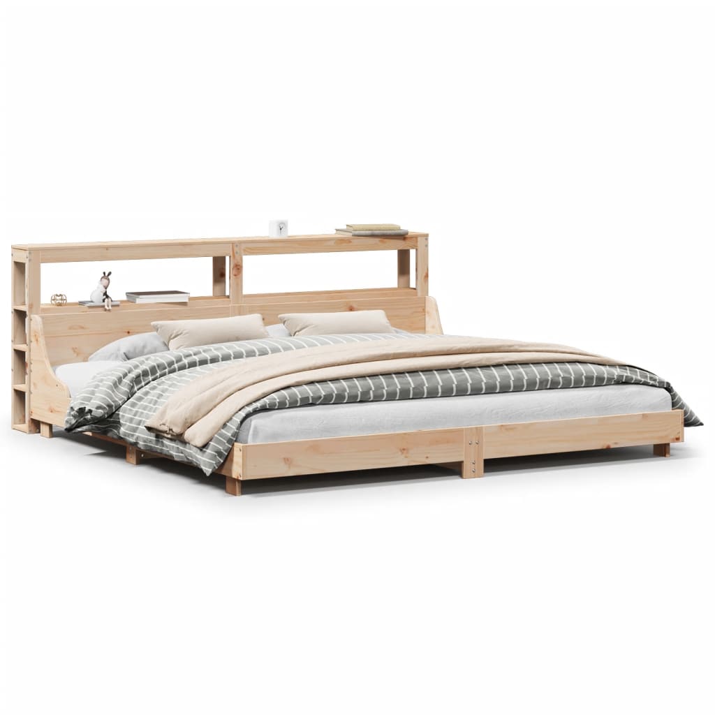 Bed Frame without Mattress 180x200 cm Super King Solid Wood Pine