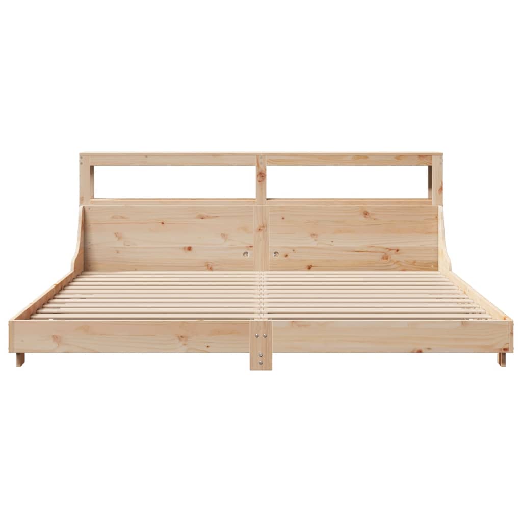 Bed Frame without Mattress 180x200 cm Super King Solid Wood Pine