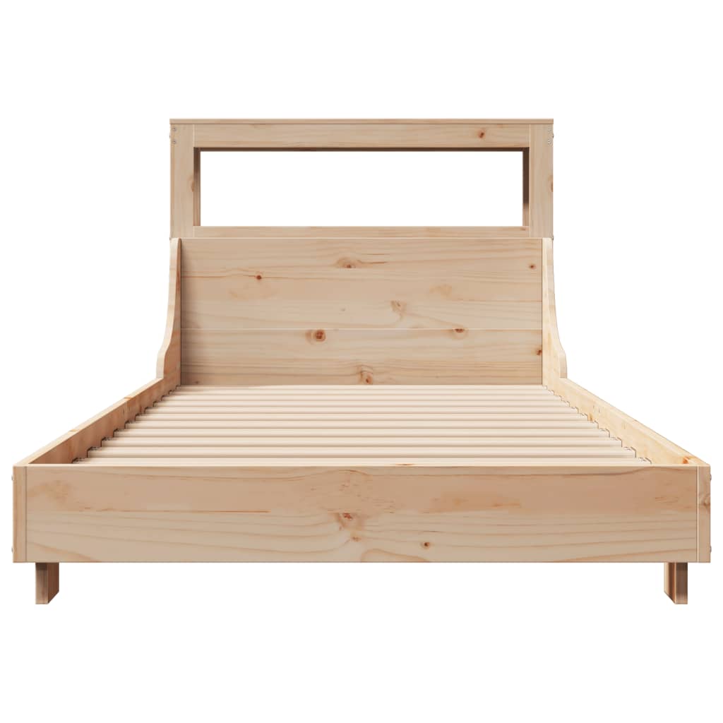 Bed Frame without Mattress 100x200 cm Solid Wood Pine