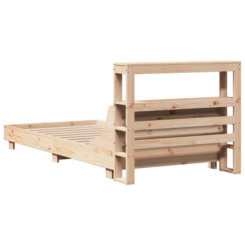 Bed Frame without Mattress 100x200 cm Solid Wood Pine