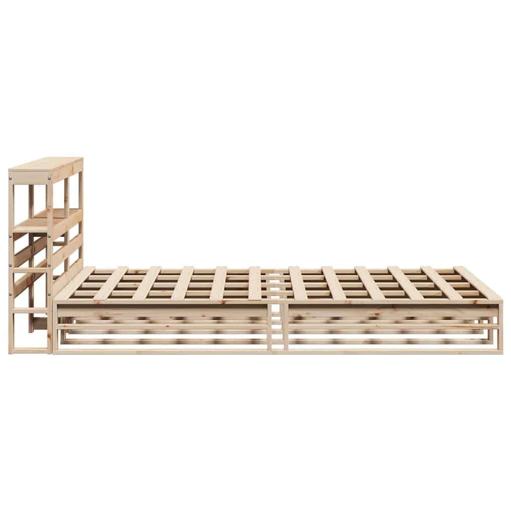 Bed Frame without Mattress 160x200 cm Solid Wood Pine