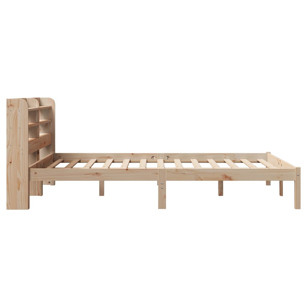 Bed Frame without Mattress 120x200 cm Solid Wood Pine