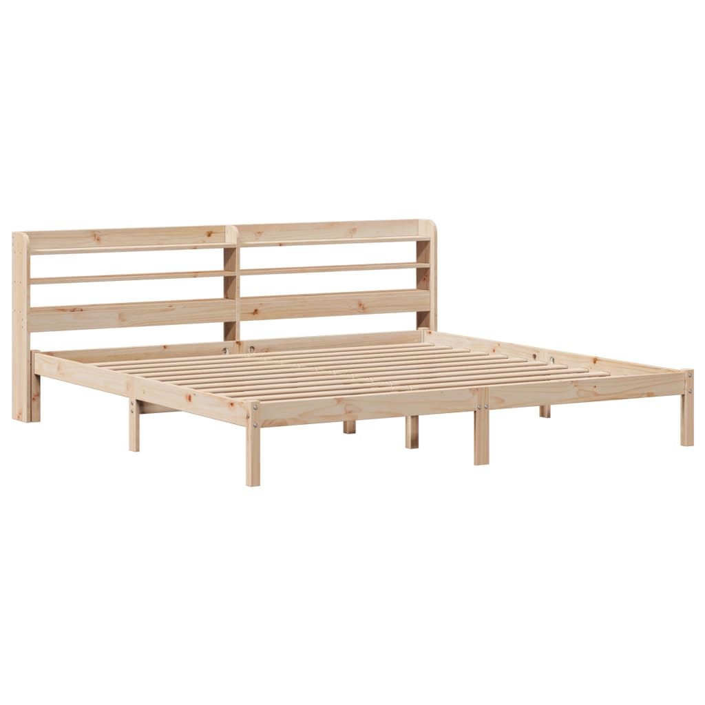 Bed Frame without Mattress 180x200 cm Super King Solid Wood Pine