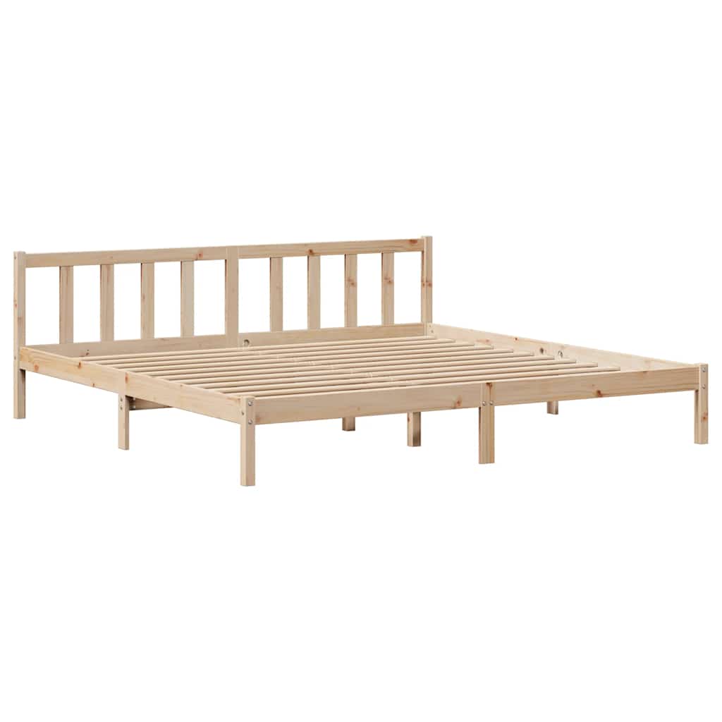 Bed Frame without Mattress 180x200 cm Super King Solid Wood Pine