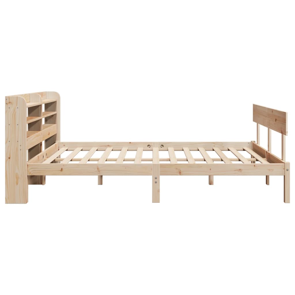 Bed Frame without Mattress 120x200 cm Solid Wood Pine