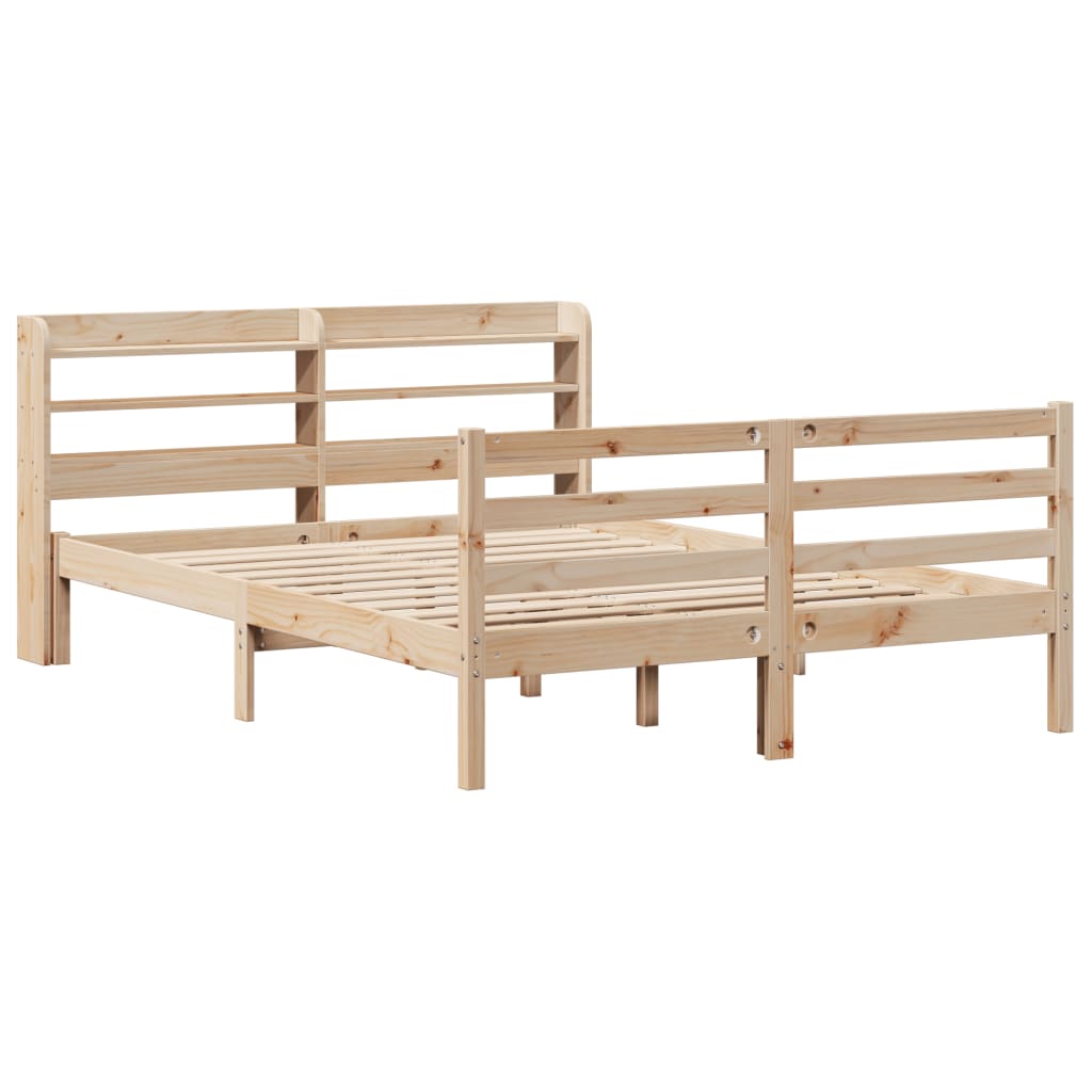 Bed Frame with Headboard without Mattress 140x200 cm