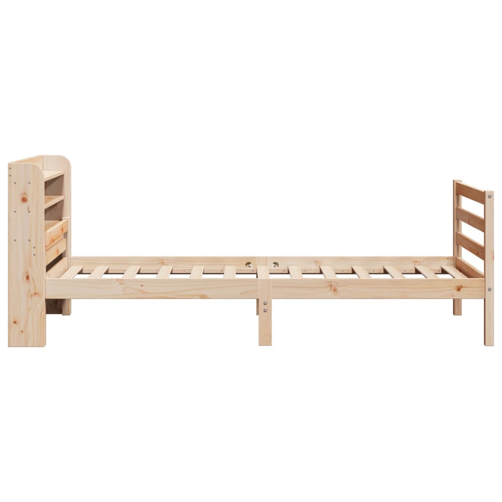 Bed Frame with Headboard without Mattress 90x200 cm