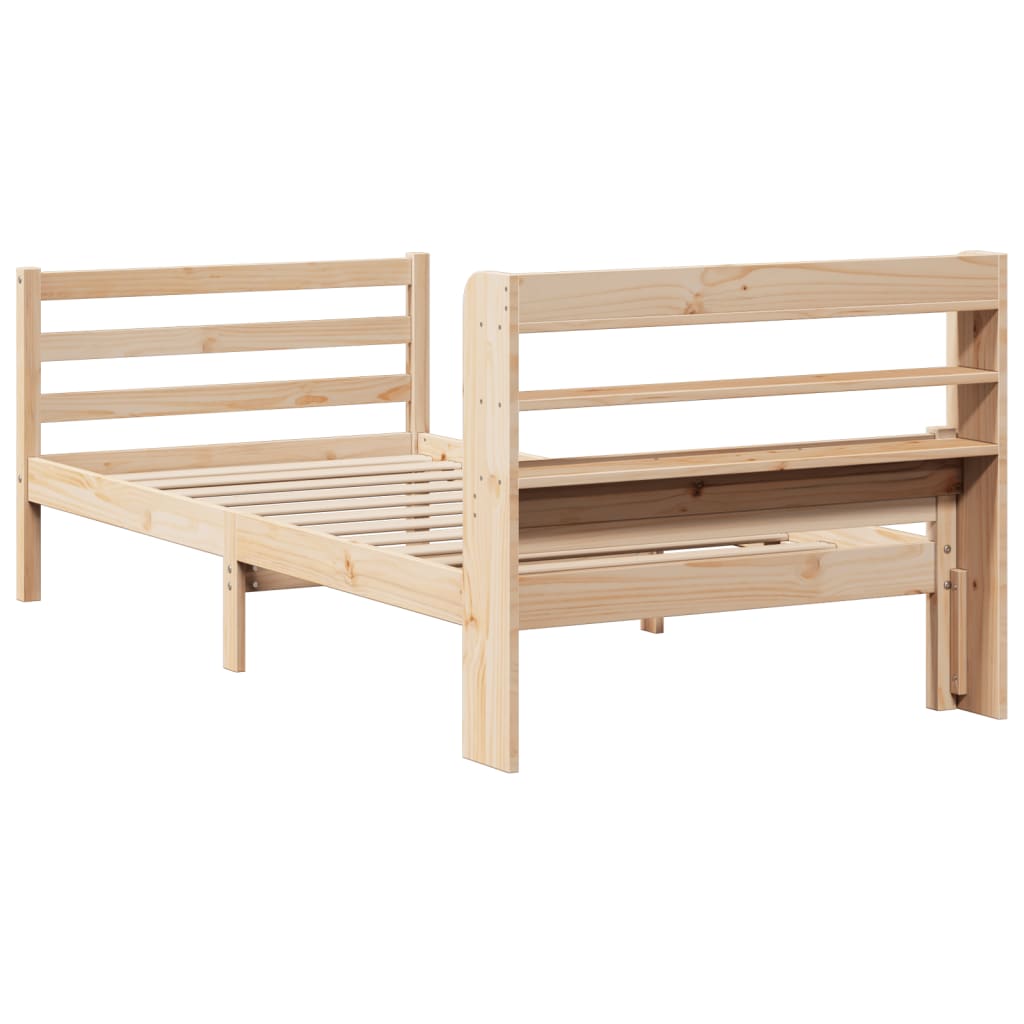 Bed Frame with Headboard without Mattress 90x200 cm