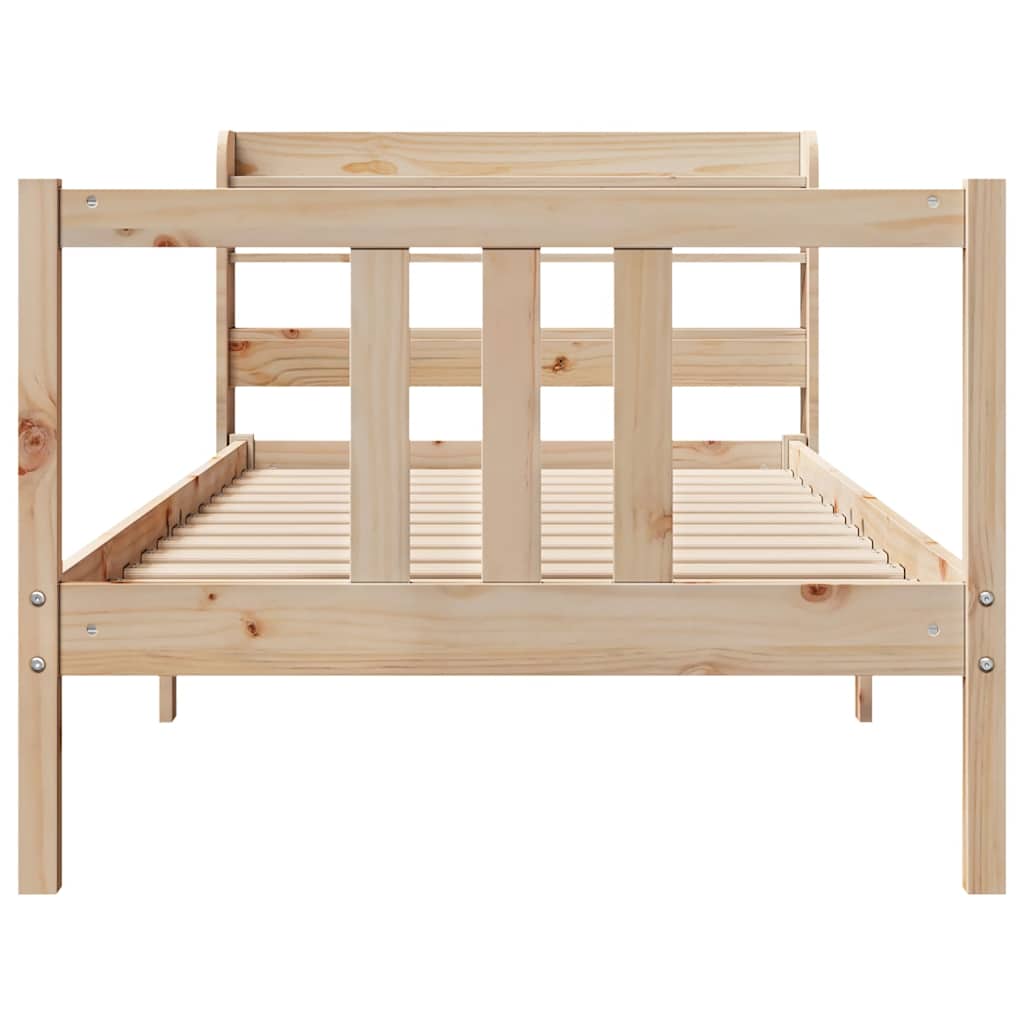 Bed Frame with Headboard without Mattress 90x190 cm Single