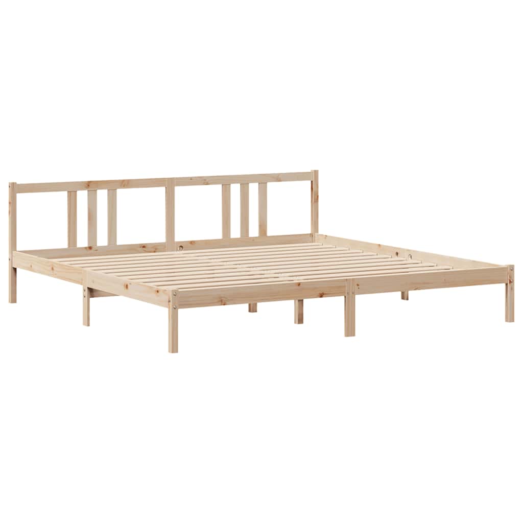 Bed Frame with Headboard without Mattress 180x200 cm Super King