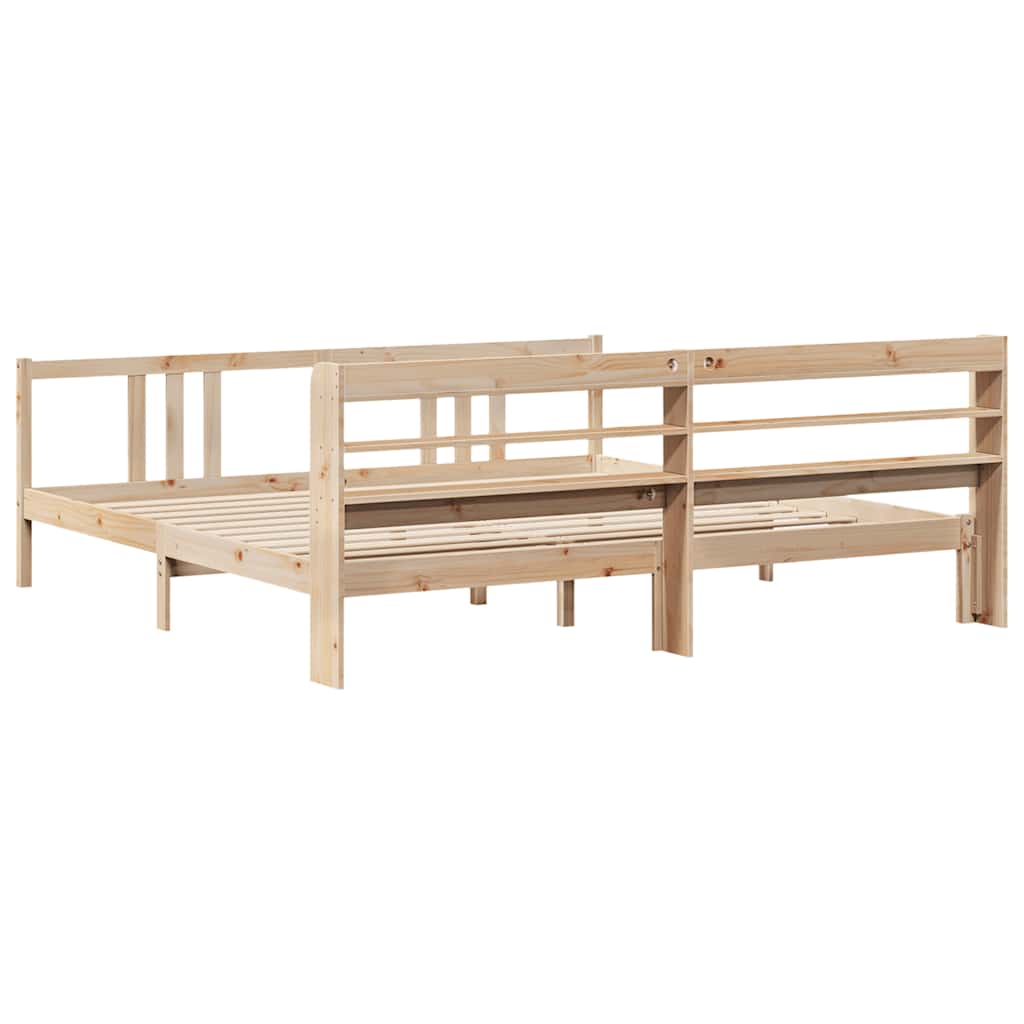 Bed Frame with Headboard without Mattress 180x200 cm Super King