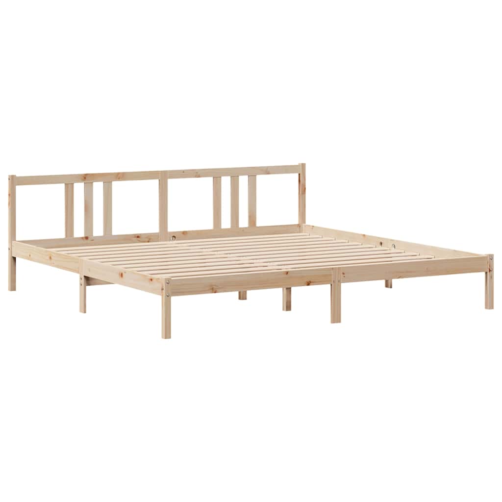 Bed Frame with Headboard without Mattress 200x200 cm