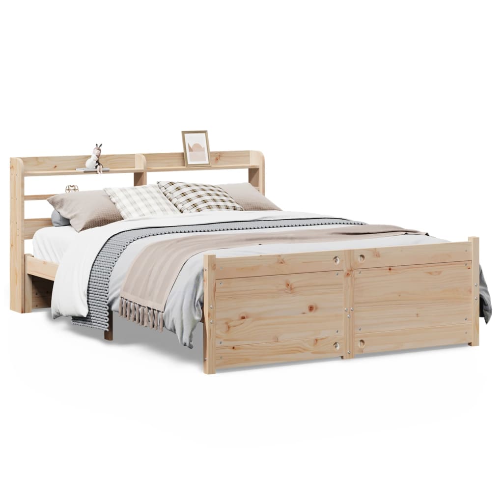 Bed Frame with Headboard without Mattress 120x190 cm Small Double