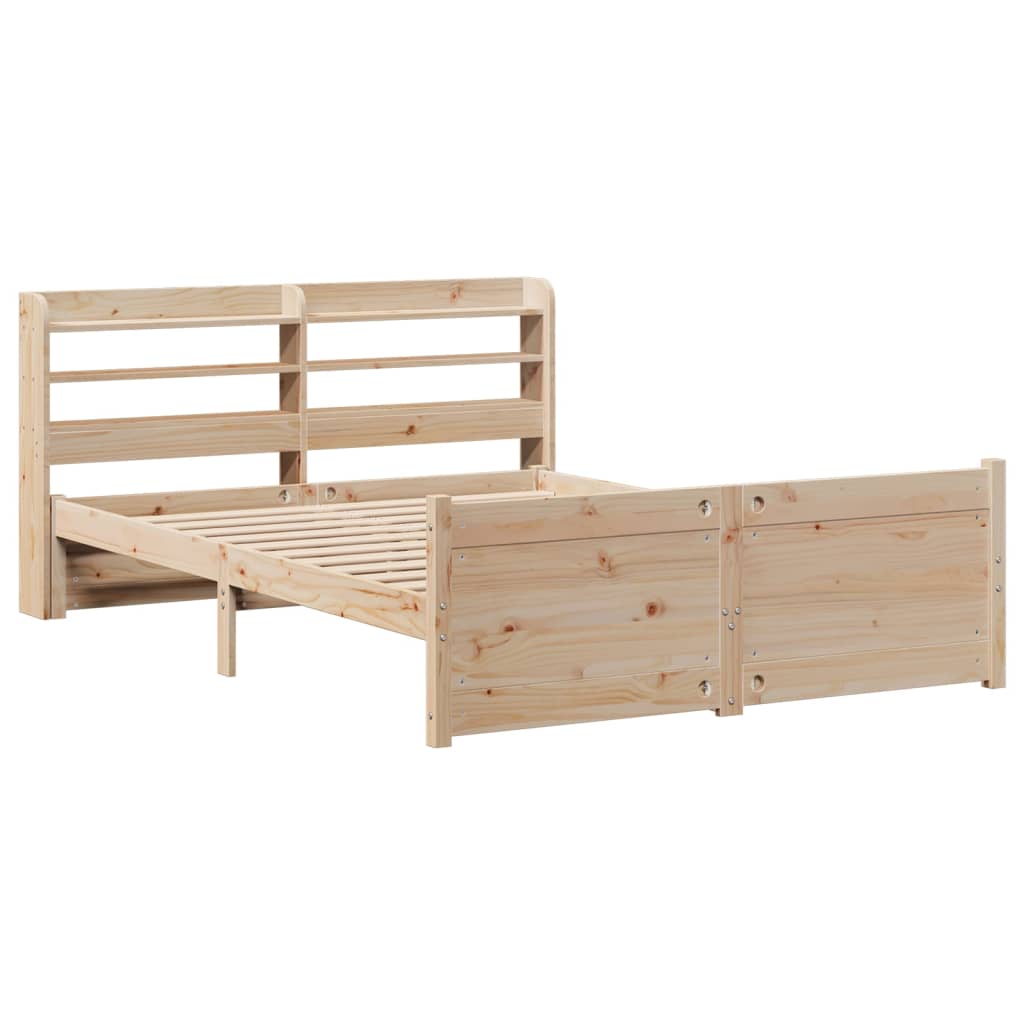 Bed Frame with Headboard without Mattress 135x190 cm Double
