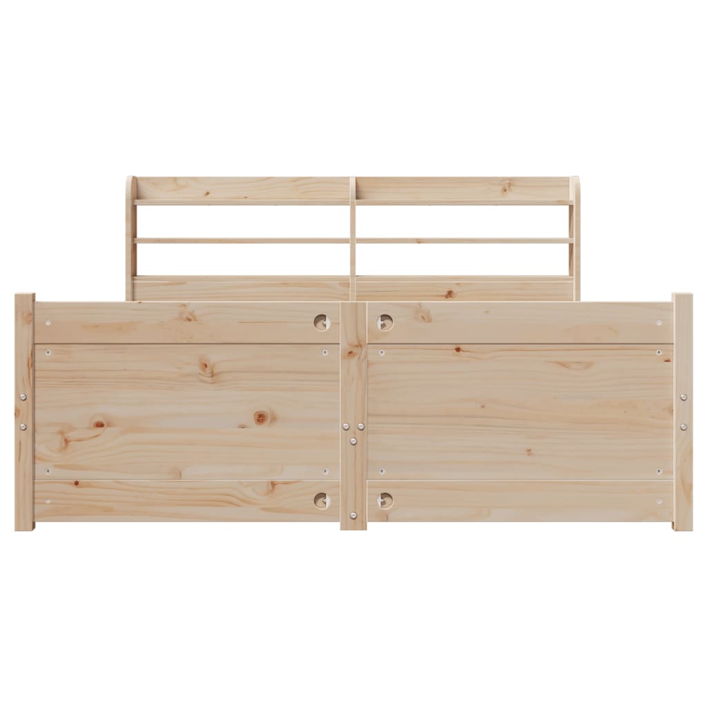 Bed Frame with Headboard without Mattress 140x190 cm