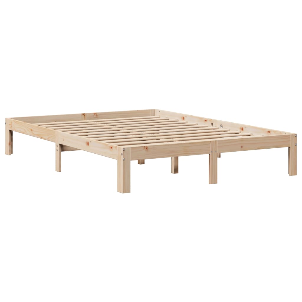 Bed Frame with Headboard without Mattress 140x190 cm