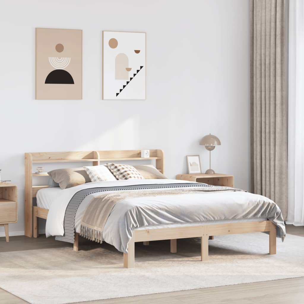 Bed Frame with Headboard without Mattress 140x200 cm