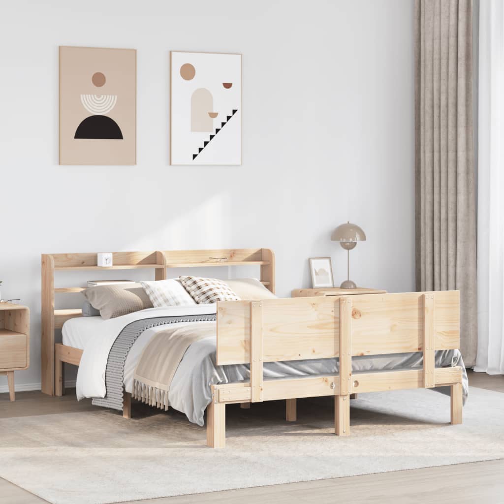 Bed Frame with Headboard without Mattress 120x200 cm