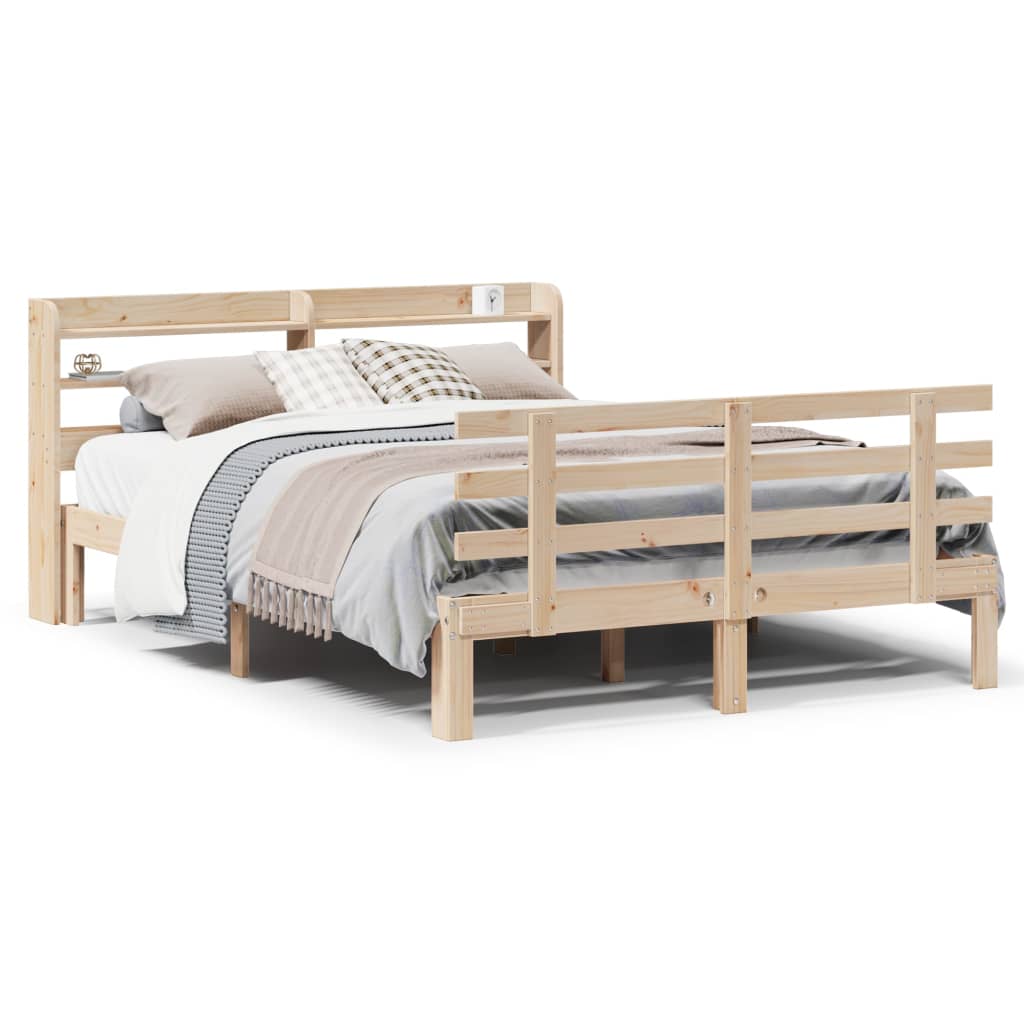 Bed Frame with Headboard without Mattress 150x200 cm King Size