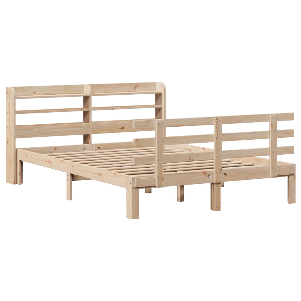 Bed Frame with Headboard without Mattress 150x200 cm King Size