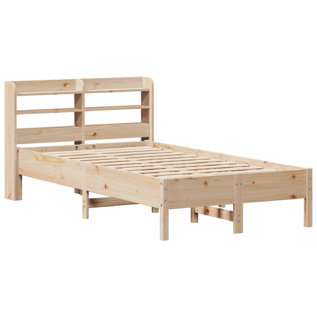 Bed Frame without Mattress 120x200 cm Solid Wood Pine